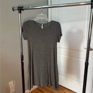 Grey Elan dress with pockets